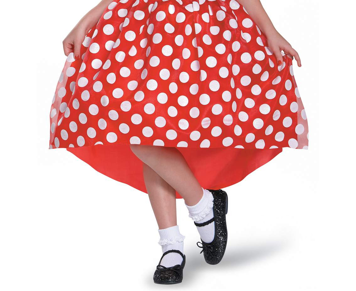 Costume Red Minnie Classic- Minnie Mouse (license), size M (7-8 years) EOL